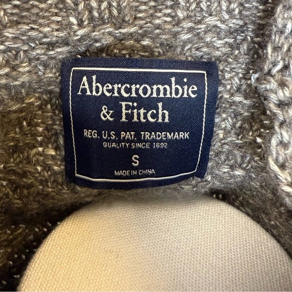 Abercrombie & Fitch Striped Sweater Dress Turtleneck Cotton Blend Women’s Small - Picture 8 of 10